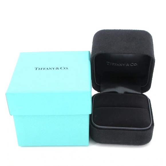 Auth TIFFANY & Co. Tiffany T Diamond Wire Band Ring - 18K Rose Gold Diamond Ring - Picture 5 of 6